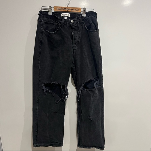 Abercrombie & Fitch Curve Love 90’s Low Rise Baggy Jean - Picture 2 of 8